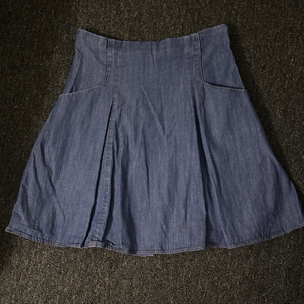 Cooperative Blue High Waisted A-Line Skirt